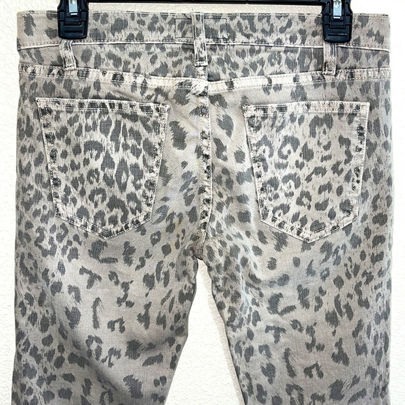 Current Elliot The Stiletto Grey Leopard Jeans - Picture 5 of 8